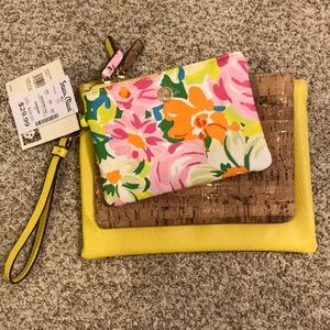 Anne Klein wristlet purse set